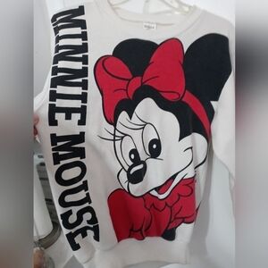 Vintage 80's Walt Disney Productions Double Side Large Minnie Graphic Sweatshirt
